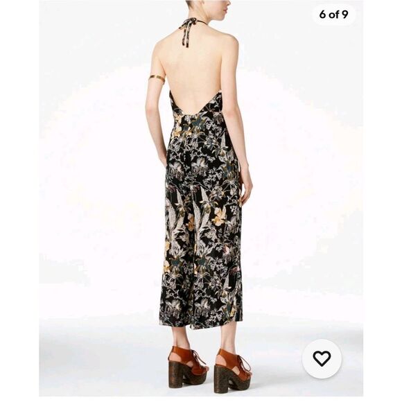 Free People Halter Crop Jumpsuit Size 10 - Picture 2 of 7